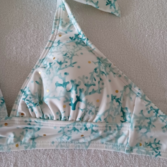 VENUS Lagoon Life Corals Print Bikini Top, size M - Picture 4 of 13